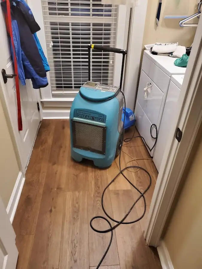 Commercial dehumidifier deployed for Flood Damage Cleanup in North Richland Hills
